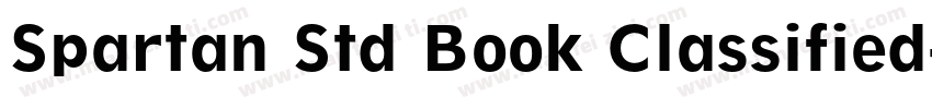 Spartan Std Book Classified字体转换